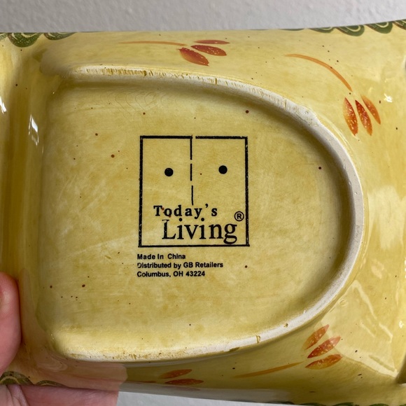 Two Sided Ceramic Rooster Dish - Picture 8 of 8